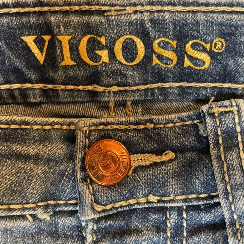 Vigoss Girls Unicorn Frayed Denim Shorts NWOT - Picture 5 of 6